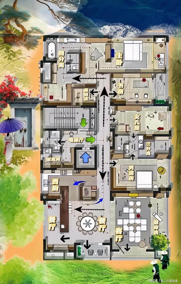 股票配资门户导航查询 留白，最贵装修，藏最顶级智慧，不拆墙改造，让398㎡多4倍收纳！